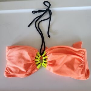 Coral bikini top